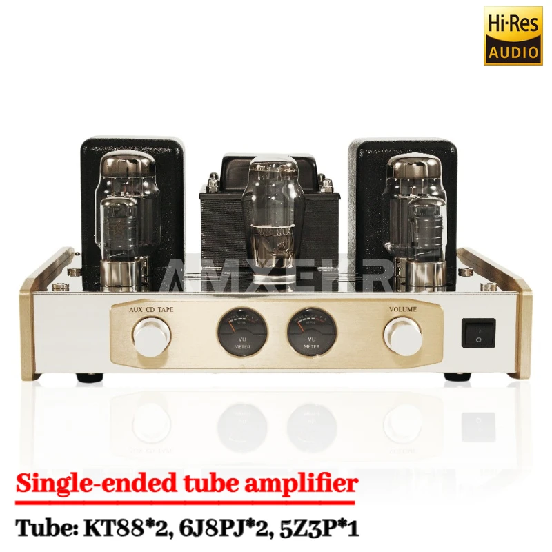 

BOYUU A20 Tube Amplifier KT88 Tube Single-ended Fever Amplifier HIFI High-power Audio Amplifier REISONG Factory Direct Sales