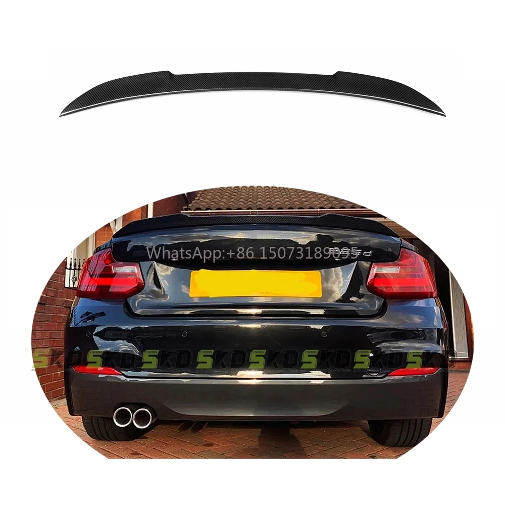 

For M2/M2C F87 2015-2021 Dry Carbon Fiber CS Type Car Rear Trunk Spoiler Wing Car Spoilers