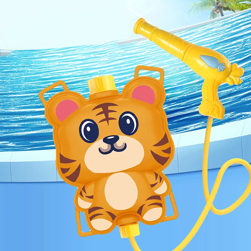 Mochila infantil em formato de animal de desenho animado, pistola de água, brinquedo de verão, piscina, brinquedo ao ar livre, água, praia, luta de água