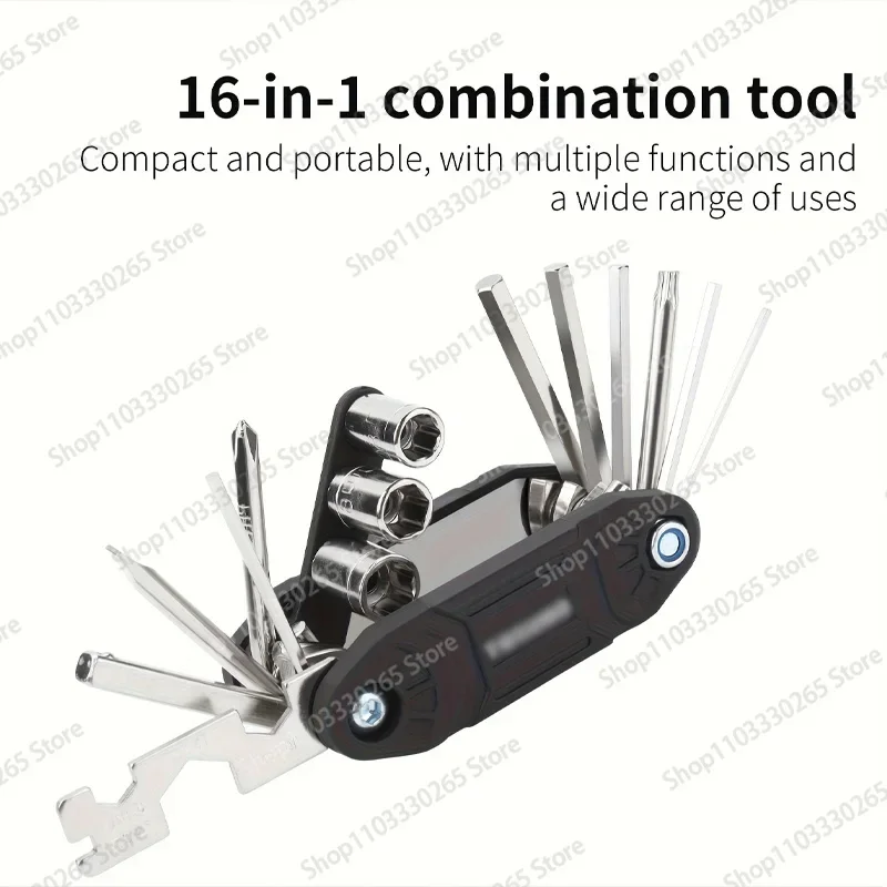 

Комбинированный инструмент 16-в-1, компактный и портативный, с множеством функций и широким спектром применения, автомобильные аксессуары.