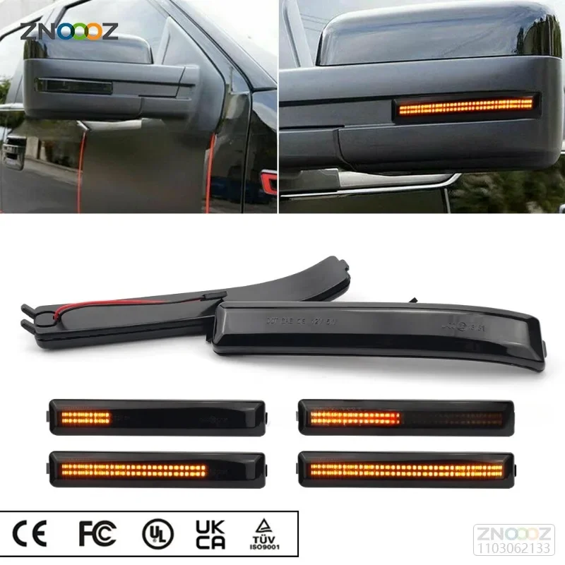 LED Dynamic Blinker Flasher Turn Signal Light Rear Mirror Indicator For Ford F-150 F150 SVT Raptor 2009 2010 2011 2012 2013 2014