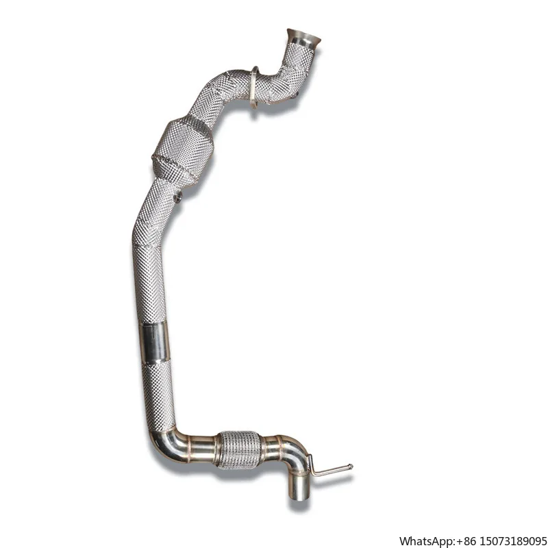 

34.High Performance Stainless Steel High-Flow Front Pipe With Catalytic Converter for