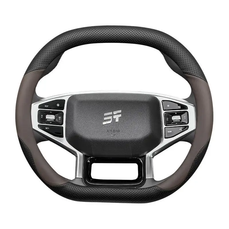 For Chery JETOUR T2 tumbled 2023 2024 Napa leather Steering Wheel Cover Breathable Anti Slip PU Leather Car Accessories