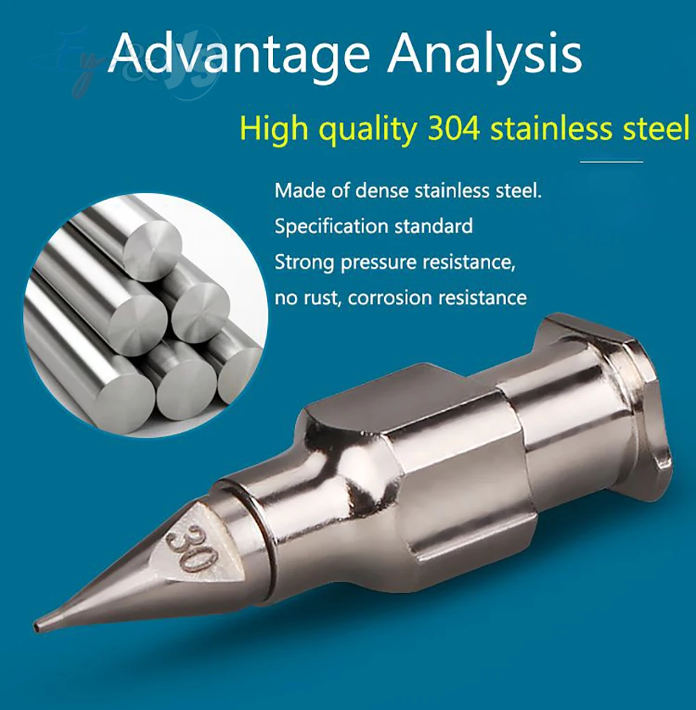 Import High Precision Split Stainless Steel Dispensing Needle Tips Tapered Needle Nozzles Dispenser Needle 0.1-1.5