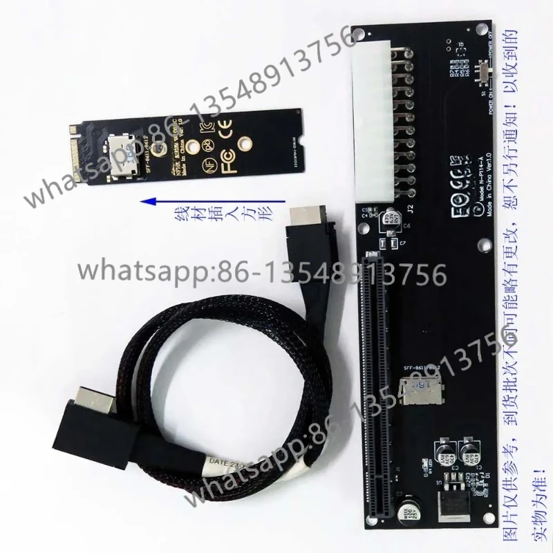 NVMe M.2 to Oculink SFF-8612 external graphics card adapter card factory direct sales