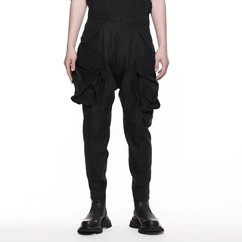 

YOJI OOAK Autumn/Winter pants Dark Function Tactical Pants Multi-pocket overalls Men's High street shorts Boot pants