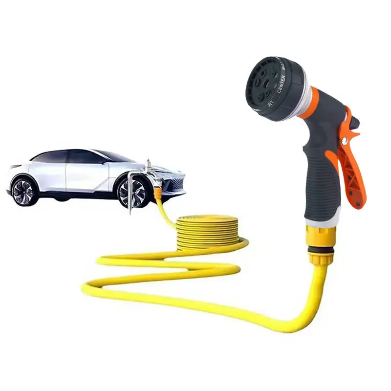 8 Pattern Garden Water Gun Hose Nozzle Mutifunctional Household Car Washing Yard Water Sprayer Pipe Tube Nozzle Sprinkle Tools