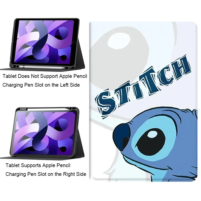 Cartoon Cute Stitch Ipad 10th Generation Case Tablet for 10.2inch 7th/ 8th/9th  Air 4 5 10.9 Mini 4/5/6 IPad Protective Cover