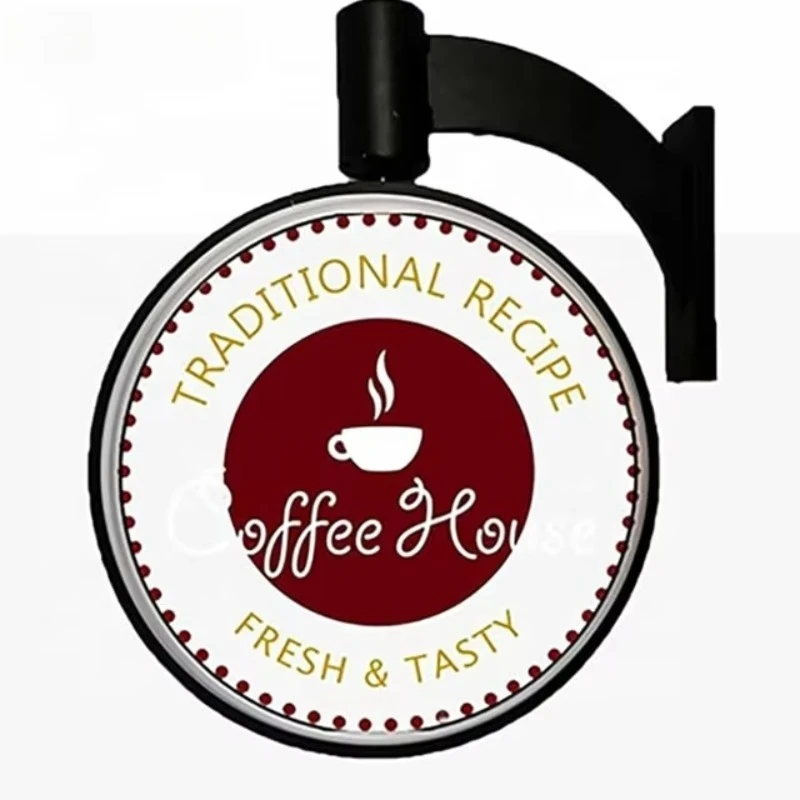 

2025 hot sale Outdoor Turning Led Signboard Double Sided Led Blister Light Box Display Advertising Rotating Led Acrylic Light Bo