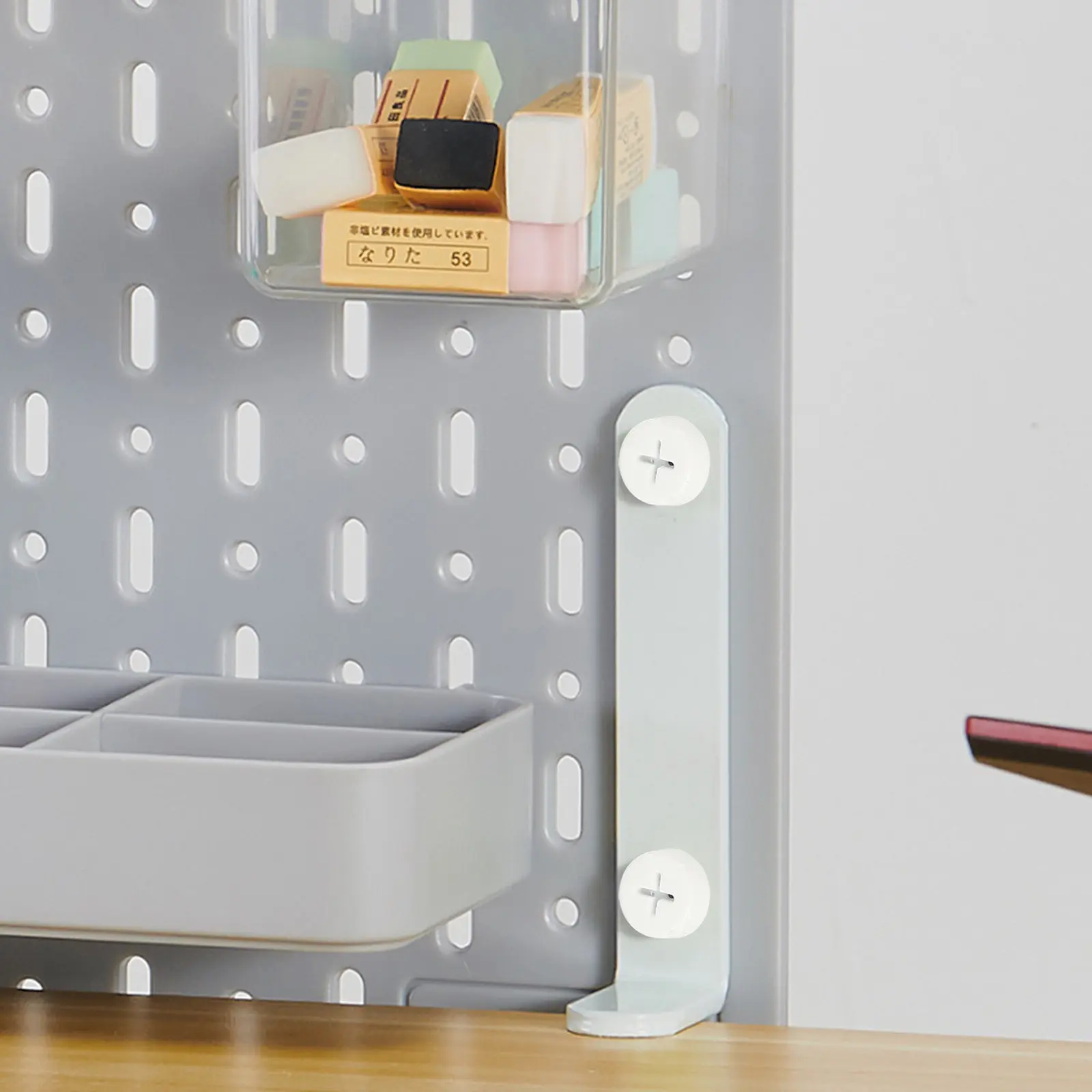 Metal Painted Fixing Stands High Hardness Hole Board Racks Flexible Punch Free Fixation Shelf Storage Board Holders Iron Racks
