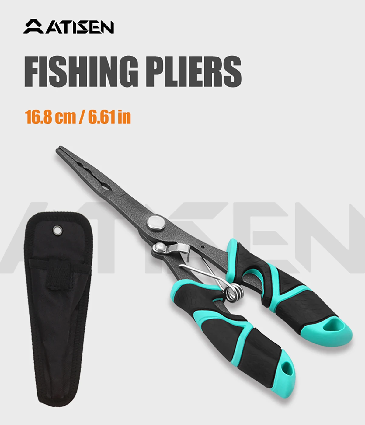 Angeln Zange Haken Entferner Edelstahl Lange Nase Angeln zange Geflochtene Messer Gabel ring Zange Tragbare angeln multifunktio