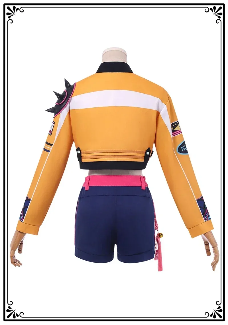 Parrucca per costume cosplay KPop Rumi Donna Ragazza Carnevale di Halloween Comic-con Abiti per giochi di ruolo per feste