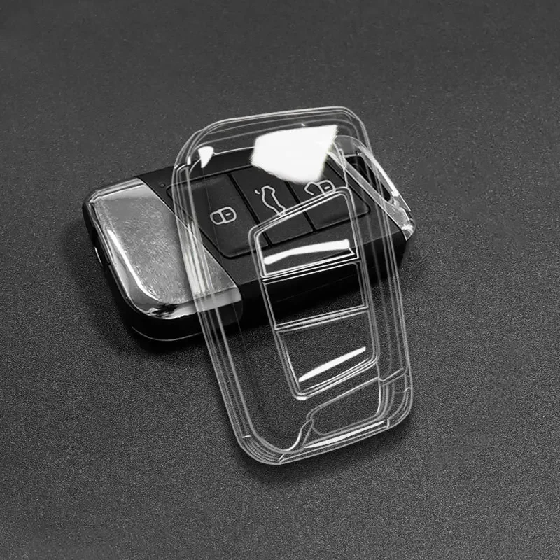 

soft TPU Car Key Case accessories for VW PASSAT B8 for Volkswagen for Skoda Kodiaq Superb A7 Transparent Remote cover protector