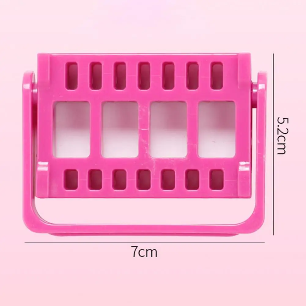 Practical Manicure Drill Bits Stand Displaying Large Capacity Plastic Nail Drill Bits Organizer Storage