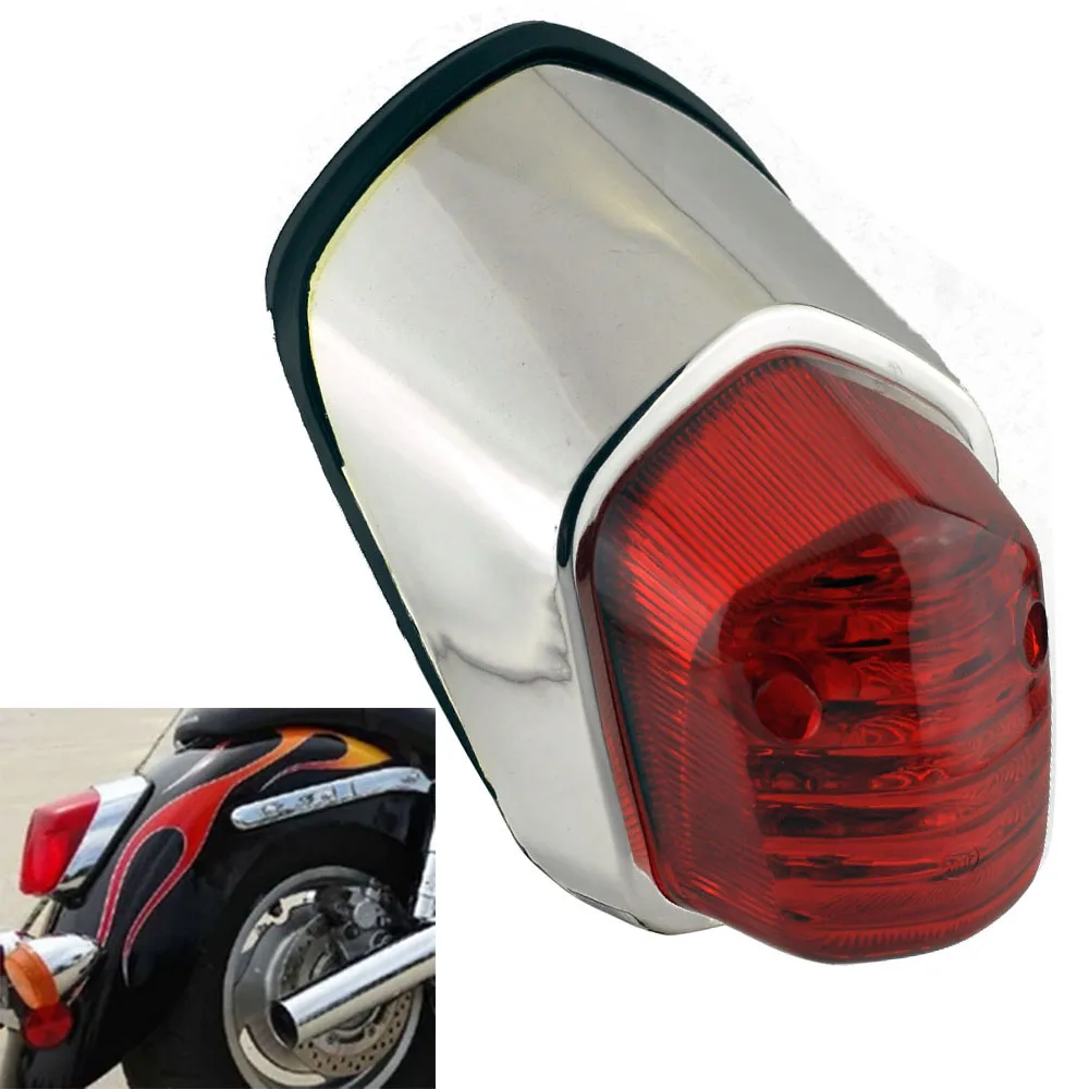 Luz trasera Universal para motocicleta, luces de freno traseras Retro de 12V para Harley, Honda, Sabre, Shadow, VTX, VT, ACE 1100, Suzuki y Kawasaki