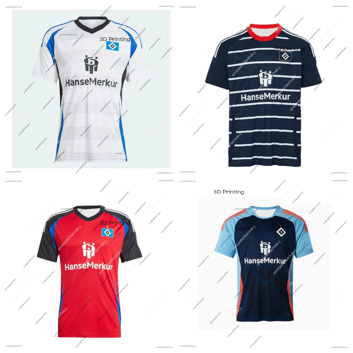 2025 nuevas llegadas hamburguesa fútbol camiseta de secado rápido fútbol alemán deportes manga corta ropa de juego de fútbol