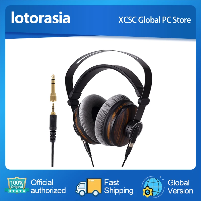 

lotorasia 50mm Drivers Closed Back Studio Monitor Headphone,HF23 Wired Over Ear Headphones for Music Production,Mixing