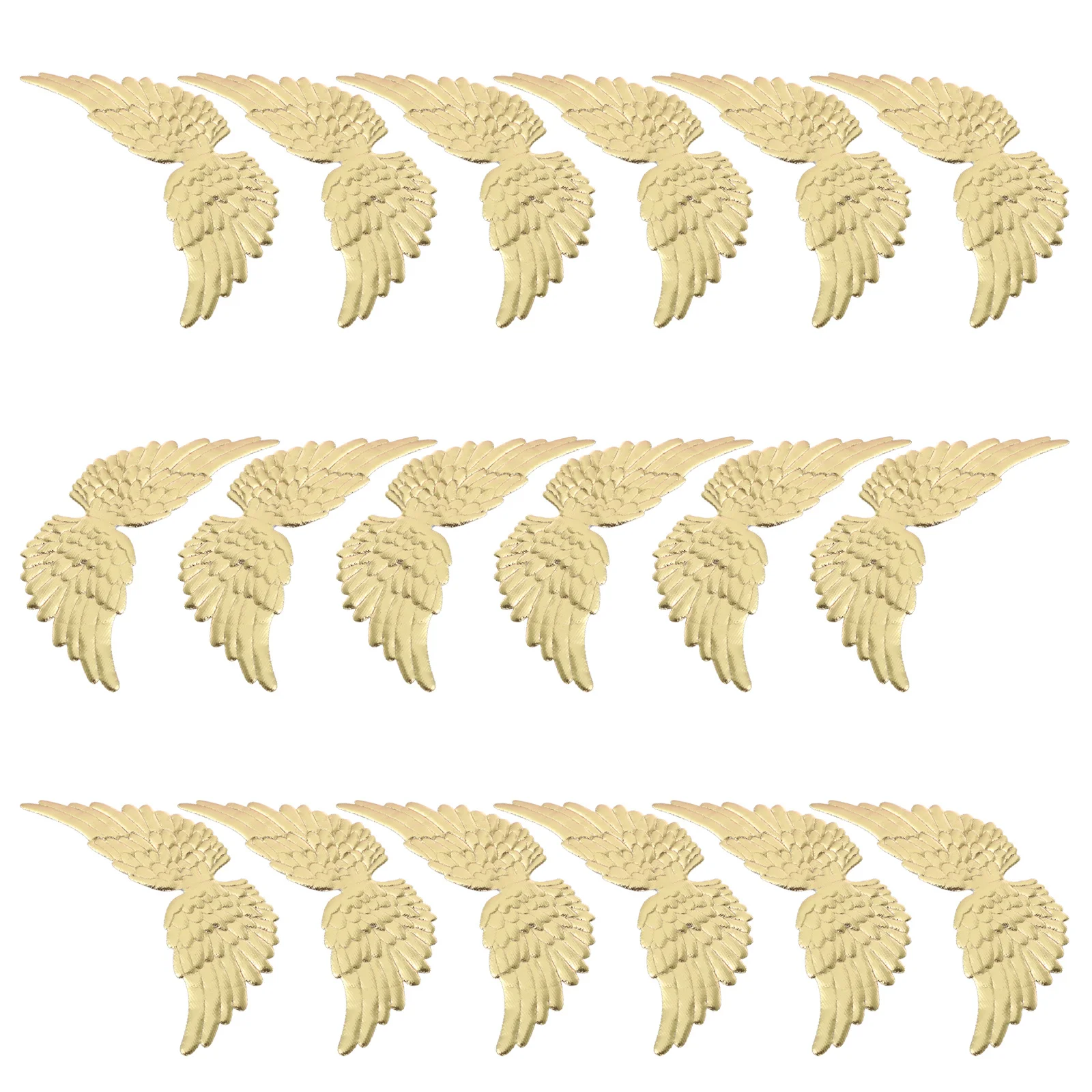 

18Pcs Angel Wing DIY Decorations Cloth Ornaments for Christmas Party Home Office Hanging Adornments Holiday Gift Crafts