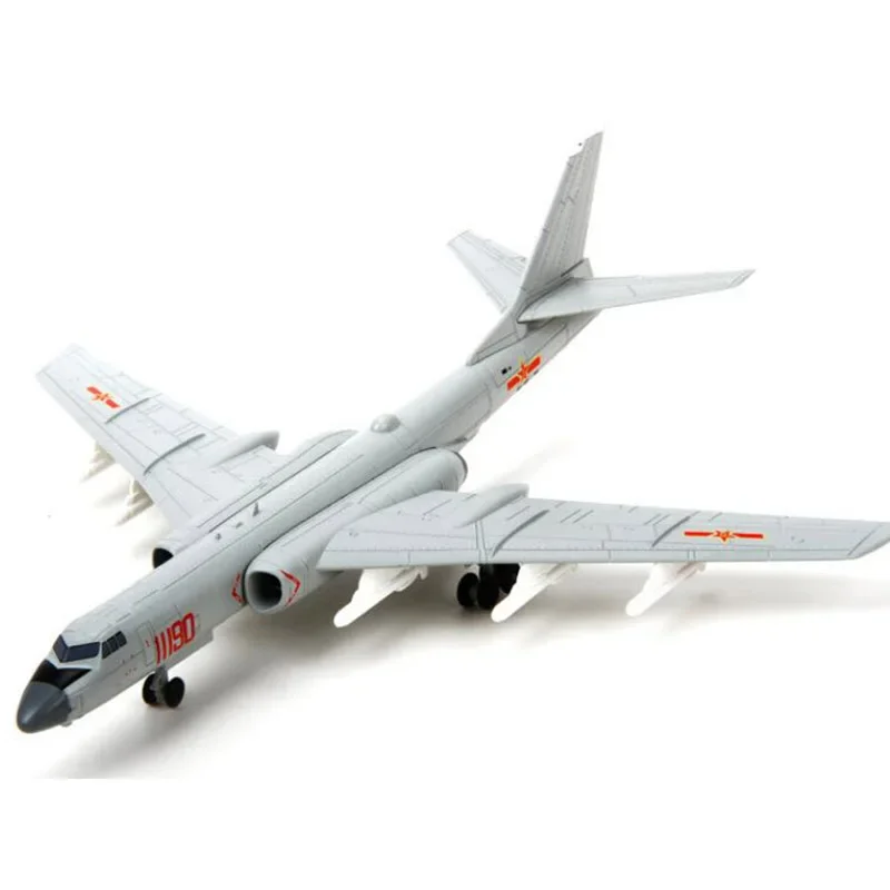 1/144 Scale Soviet Union Tu 16 China Ver Xian H-6 Strategic Fighter Aircraft Airplane Models Toys Plane Kids Boys Gift