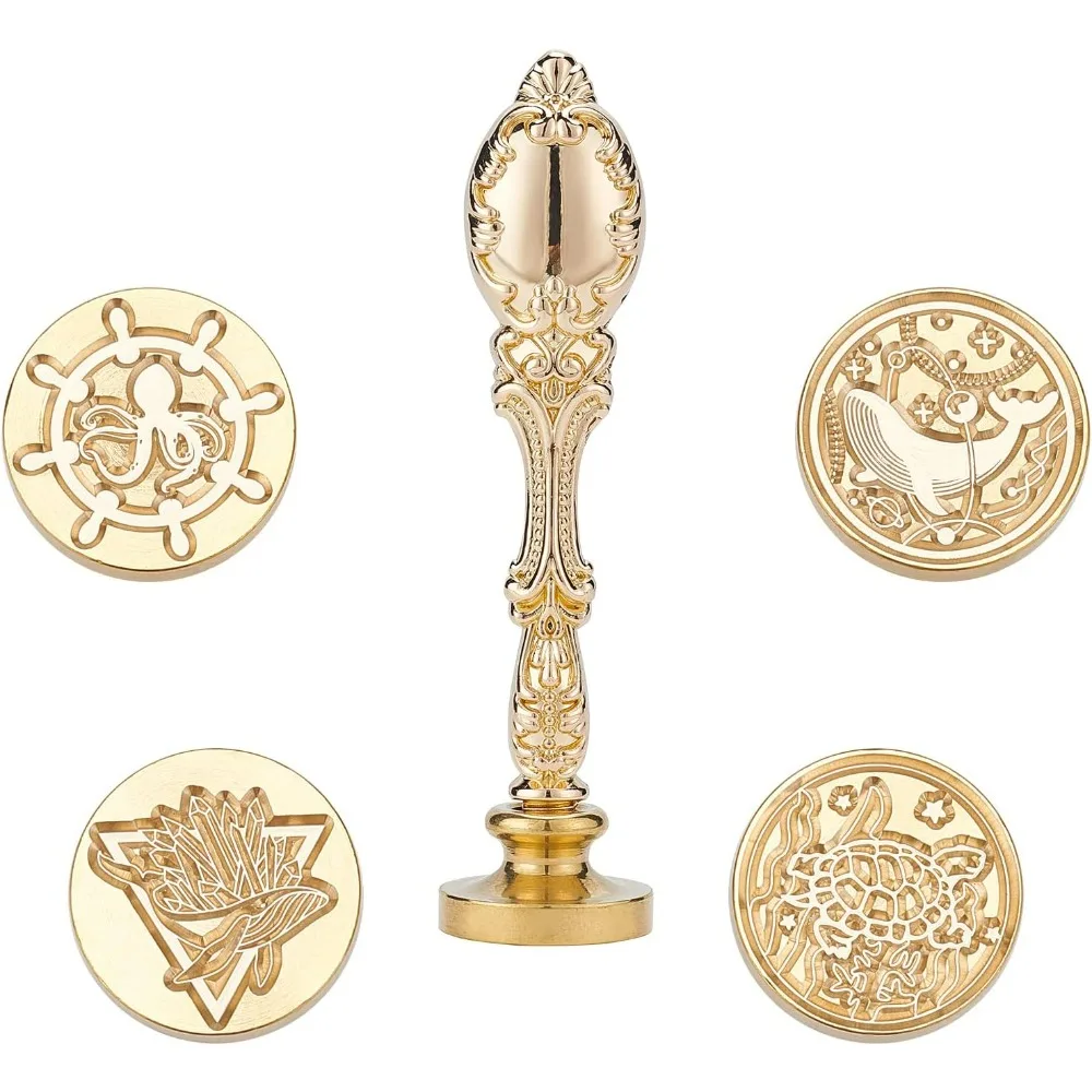 5 шт., набор штампов с сургучной печатью, кит, морская черепаха, осьминог, 25 мм, латунные головки штампов с ручкой из сплава для запечатывания свадебных приглашений 5 шт., набор штампов с сургучной печатью, кит, морская черепаха, осьминог, 25 мм, латунные головки штампов с ручкой из сплава для запечатывания свадебных приглашений