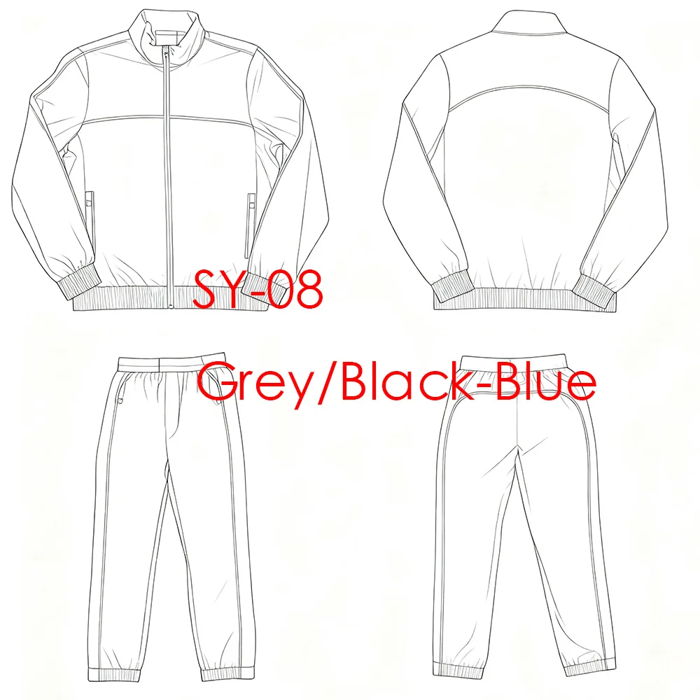 

SY-08 Streetwear Hoodie Joggers Set for Men Casual Tracksuit Sweatshirts Top Pants Matching Outfit Women clothes shirts coats