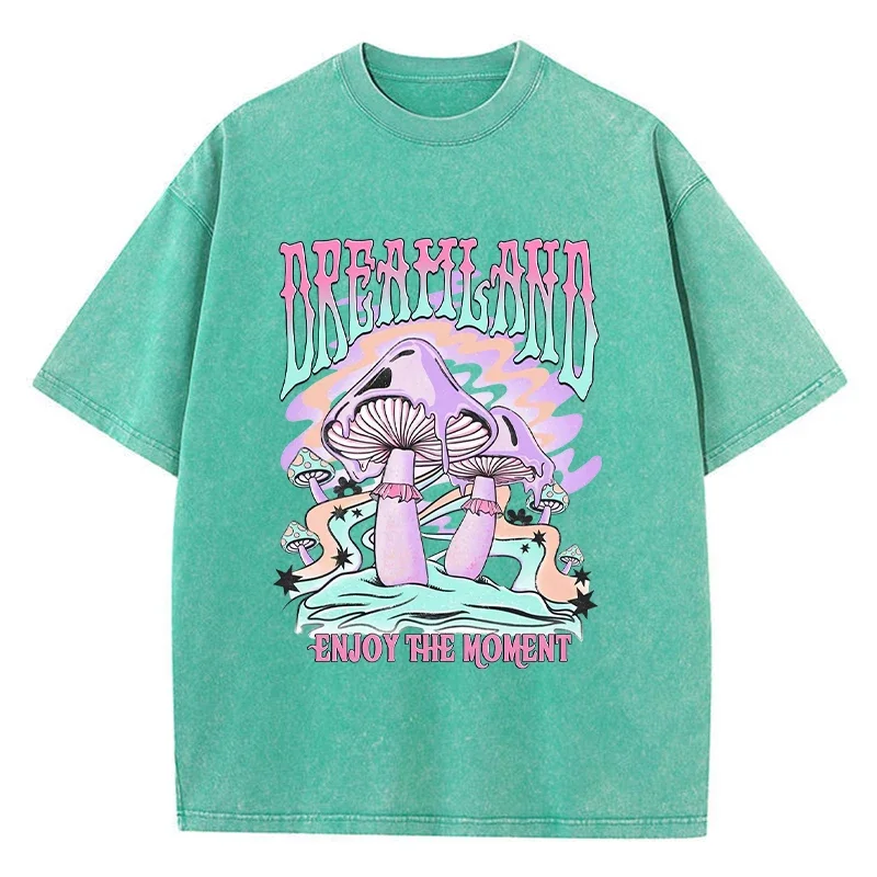 2026-Summer-Men-Dreamland-Graphic-T-Shirt-Enjoy-The-Moment-Print-Casual-Streetwear-Breathable-Big-Size-Daily-Fashion-Tees