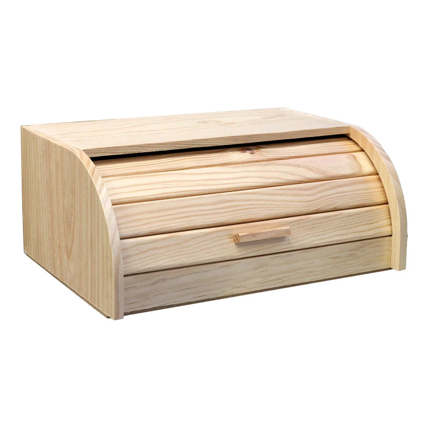 15,5x48,1x25,8 cm Wooden Bread Container with Lid, Valid for h