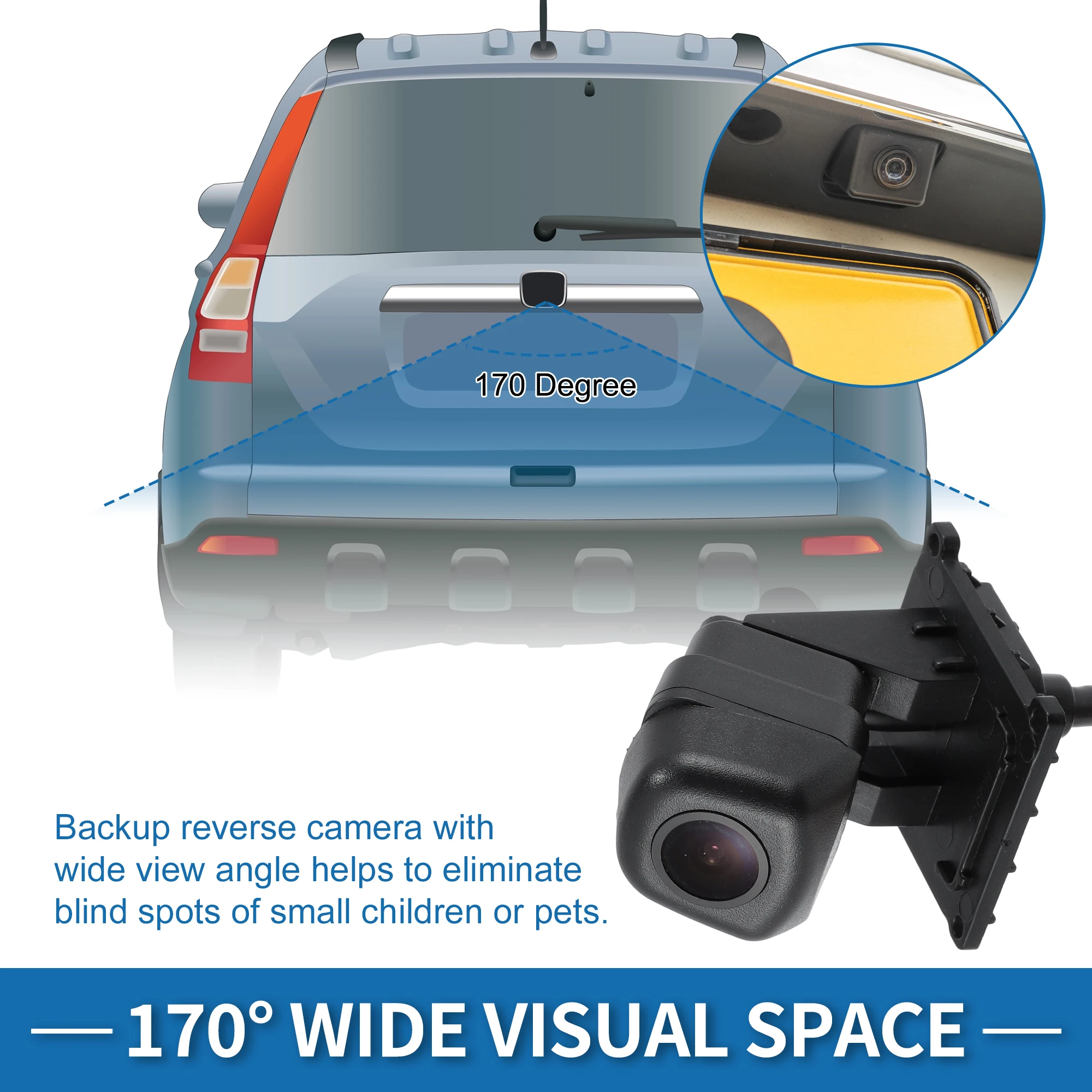UXCELL Rear View Camera for Kia Soul 2020 2021 2022 EX/GT-Line/LX/S/X-Line 99241-K0000