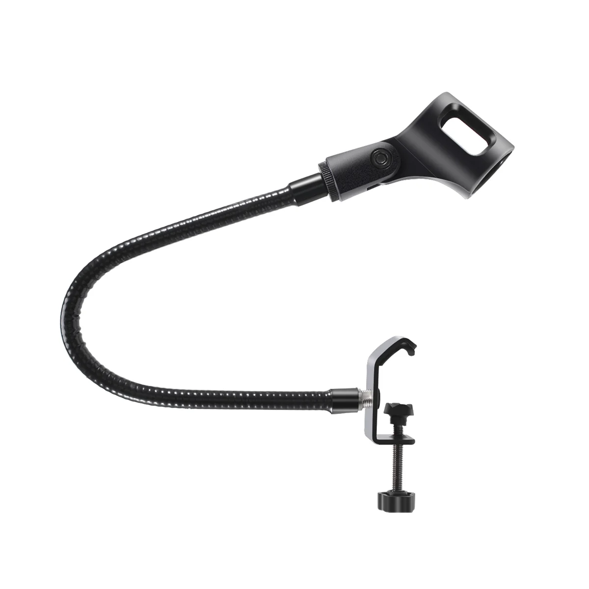 Y23A Microphone Stand Flexible Gooseneck Desk Clamp Holder Microphone Arm Recording Equipment for Meeting Lecture Podcast