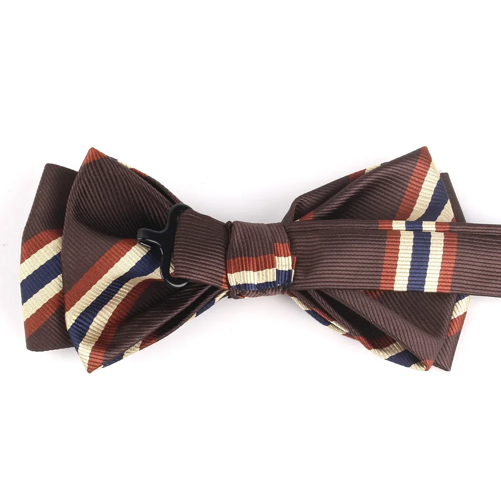 Stripe Bow tie For Men Women Adult Jacquard Bow Ties Cravats Suits Gentleman Floral Bow knot For Party Wedding Bowties