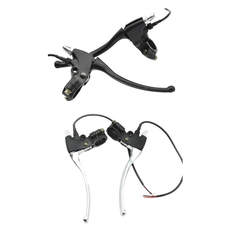 2pcs Bike Brake Levers Aluminium Alloy Left Right Hand Brake Power Failure Hand Brake Lever for Electric Bike Scoooter