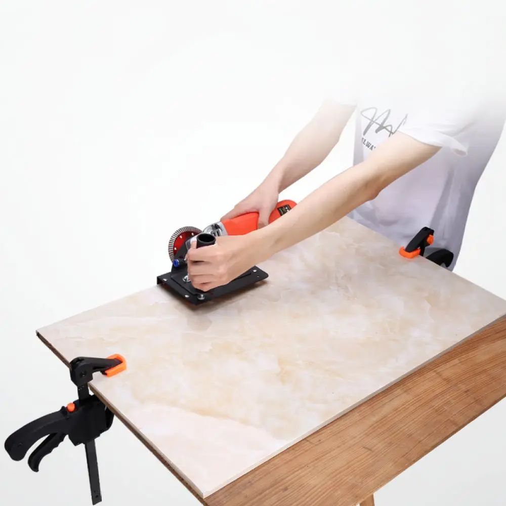 45 Degree Miter Cutting Tool For Tile Chamfering Angle Grinder Stand Sturdy Metal Guide Accessory For Masonry