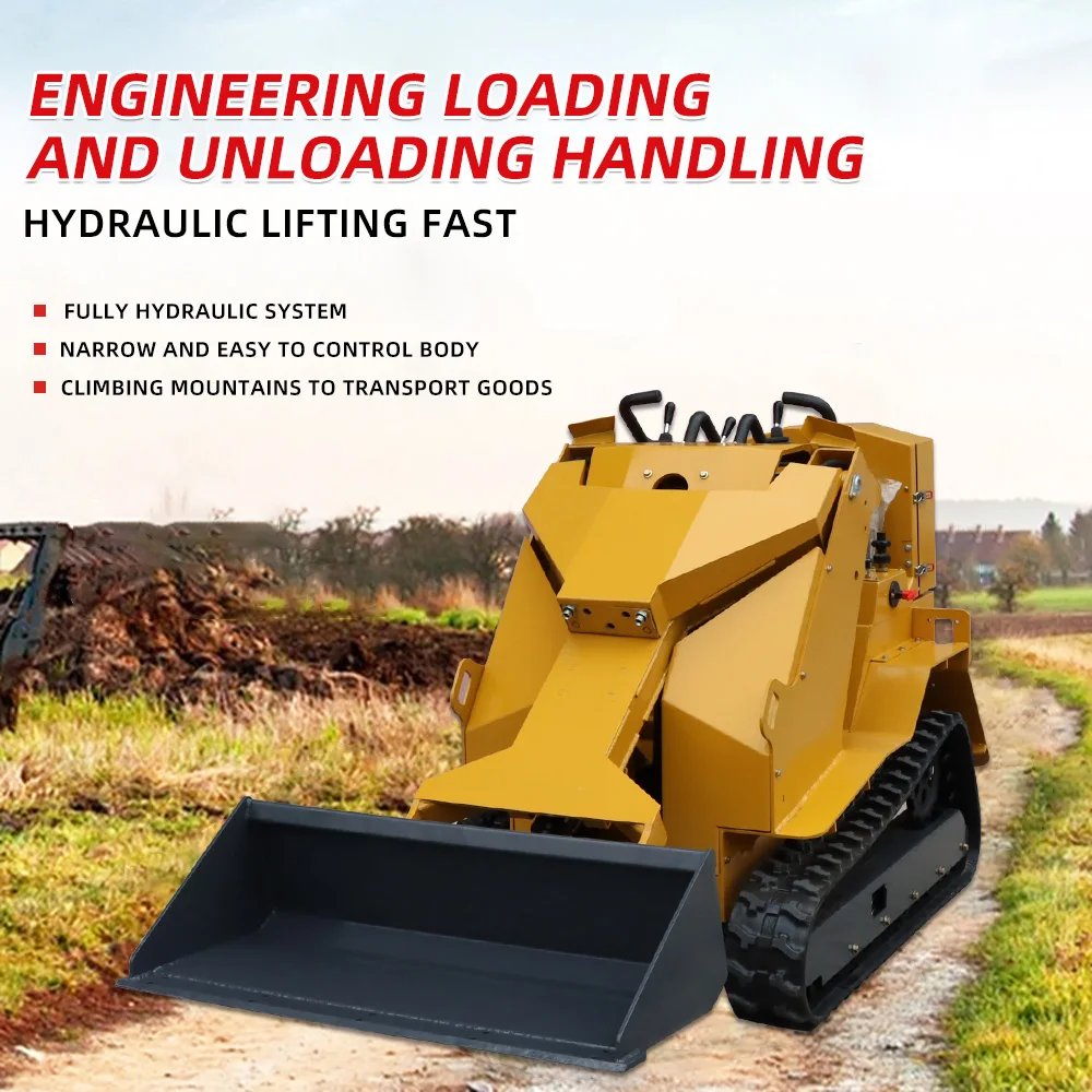 

Гусеничный погрузчик для фермы и строительства — гидравлическая система с быстрой сменой крепления, сертифицированный CE Компактный гусеничный мини-погрузчик CE/EPA