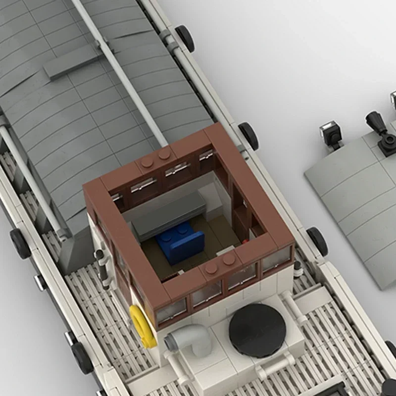 Moc tijolos de construção modelo militar navio de carga modelo porto barca tecnologia blocos modulares presentes brinquedos para crianças montagem diy