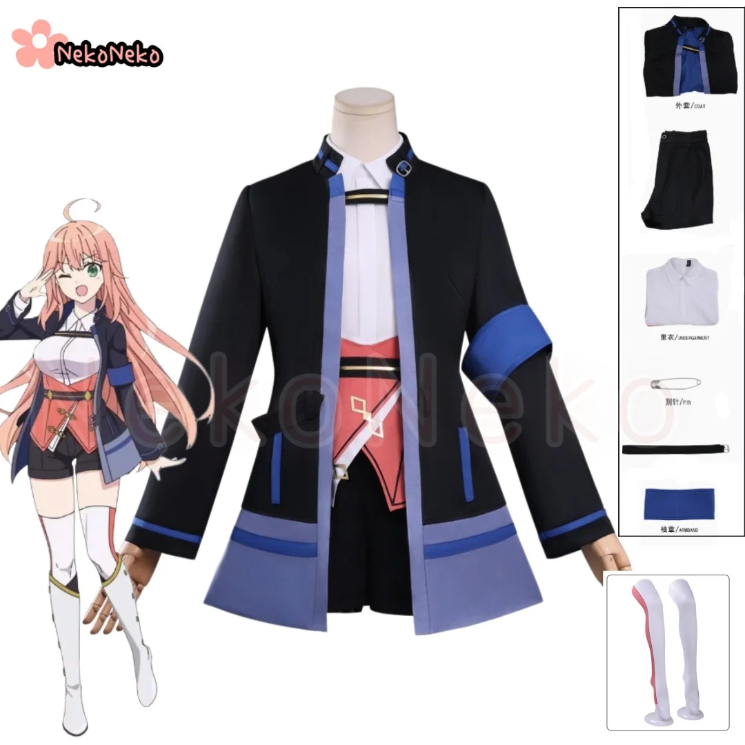 Fantasia de Cosplay Anime Jack-of-All-Trades Party of None Caroline Inglot, Jaqueta para Festa de Halloween, Traje de Role Play para Mulheres e Meninas