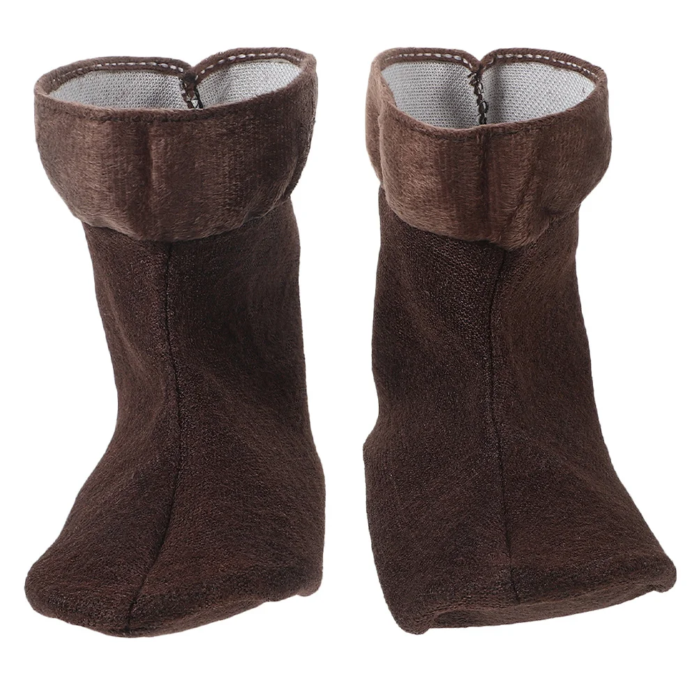 

1Pair Warm Fleece Boot Socks Thermal Boot Liners Replacement Inserts for Rain Hunting Winter Boots Size 43-45 Waterproof