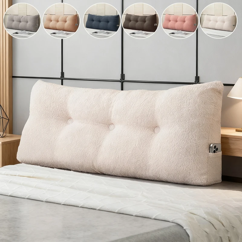 

Removable Headboard Pillow Triangle Cushion Backrest Sofa Waist Cushion Wedge Sleeping Pillow for Decorative Pillows for Bed