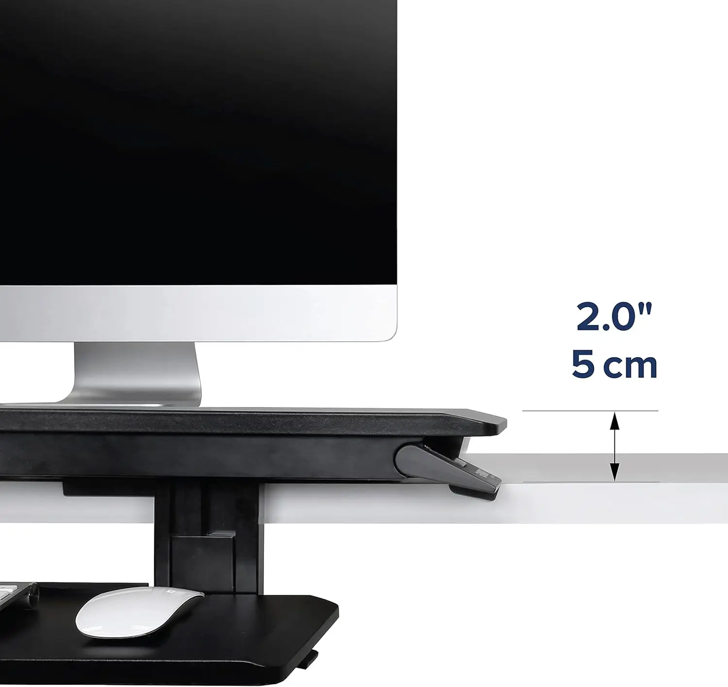 – Workfit-Tx Standing Desk Converter, Dual Monitor Sit Stand Ergonomic Desk Riser For Tabletops – 32 Inch Width, Black