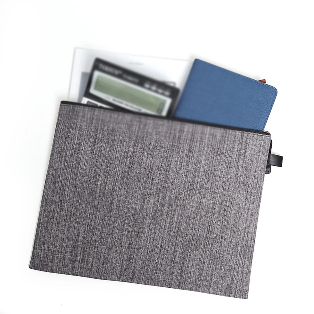 

8pcs Zipper Bags Waterproof Oxford Cloth File Organizer Portable Document Holder Reinforced Zip Closure for School Office Home