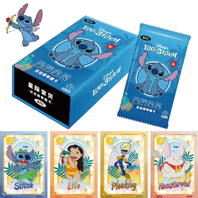 

New Original Disney Series Lilo & Stitch Commemorative Edition Collection Card Rare HR GR UR SSR Anime Card Game Kids Toys Gifts