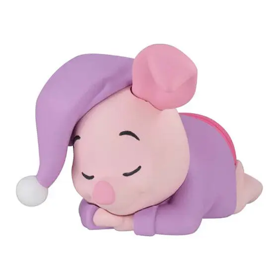 Bandai – figurines d'action Disney, ornement en forme de sommeil, petit cochon et chien Gashapon, jouets capsules officiels authentiques