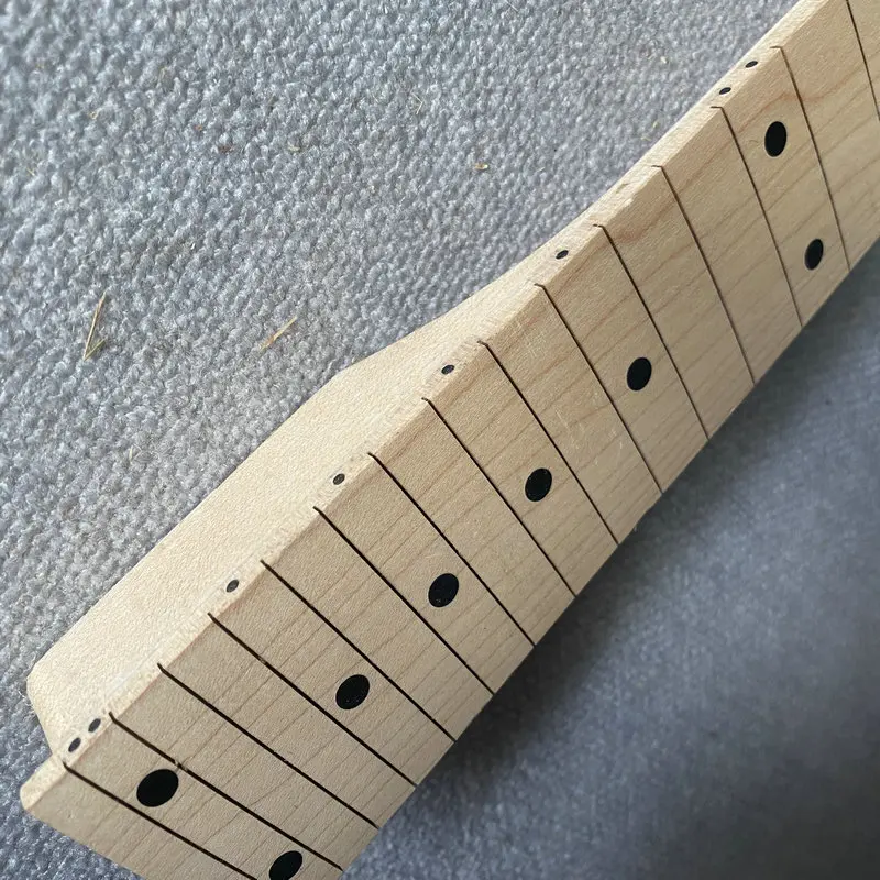 JN274 Esdoorn Echt Ibanez 6 Snarige ST Elektrische Gitaar Hals 24 Frets 564 MM Korte Schalen Geen Verf Geen frets Onvoltooide DIY Deel