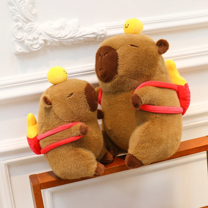 25/35cm New Table Tennis Plush Capybara Stuffed Doll Cute Capybara Plush Kawaii Animal Toy Children's Birthday Gift Doll Kids To