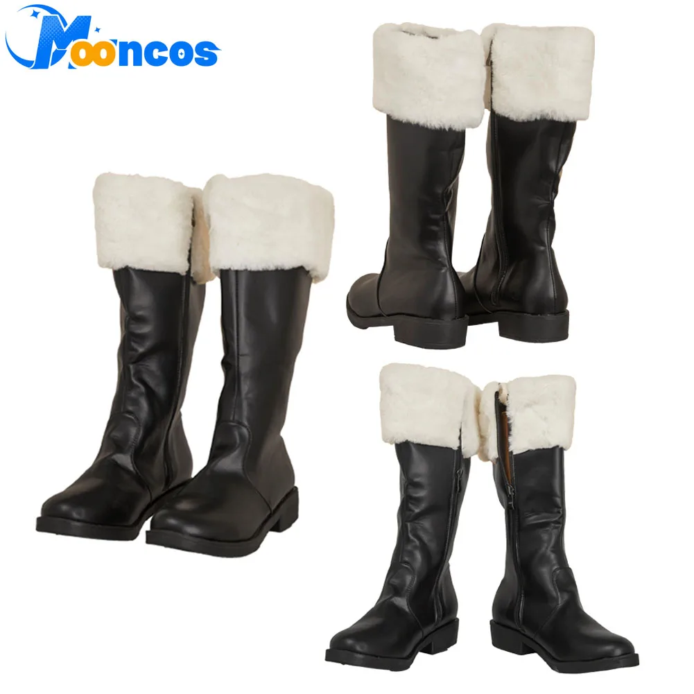 รองเท้าซานตาคลอส รองเท้าบูท คอสเพลย์ คริสต์มาส ชุดแต่งกายสำหรับผู้ใหญ่ ผู้ชาย แฟนตาซี ปลอมตัว อุปกรณ์เสริมรองเท้า ปาร์ตี้ฮาโลวีน