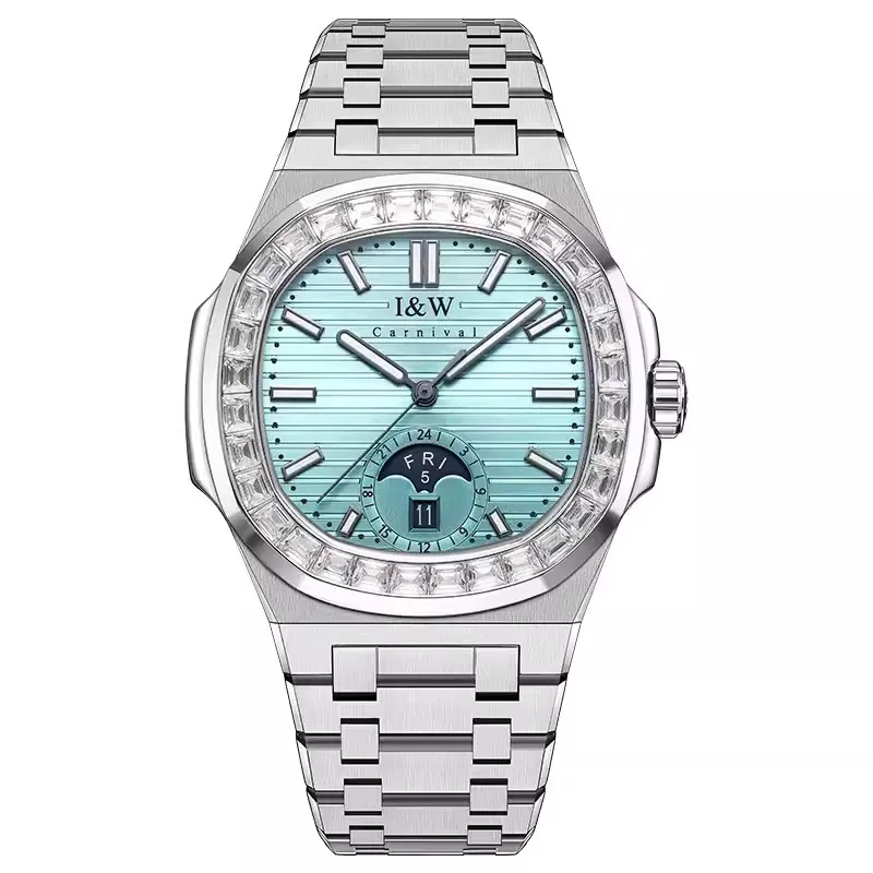 

Carnival Brand Luxury Military Watches for Men Fashion Waterproof Stainless Steel Automatic Mechanical Wristwatches Reloj Hombre
