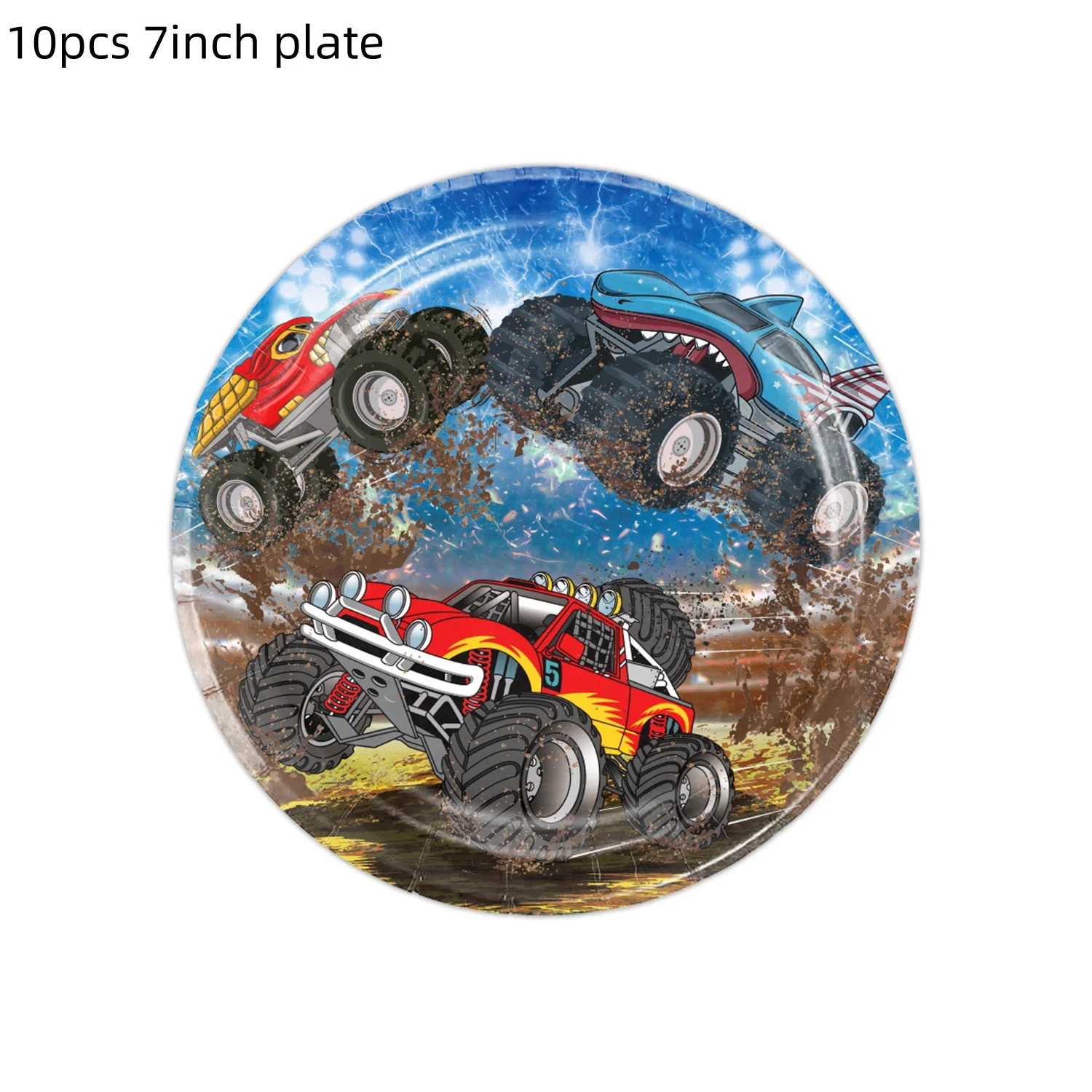 Cartoon Racing Monster Truck Spiel Party Einweg Tischdecke 108*180cm Geburtstag Tischdecke Baby party Party Camping Matte Dekor – Detail 2