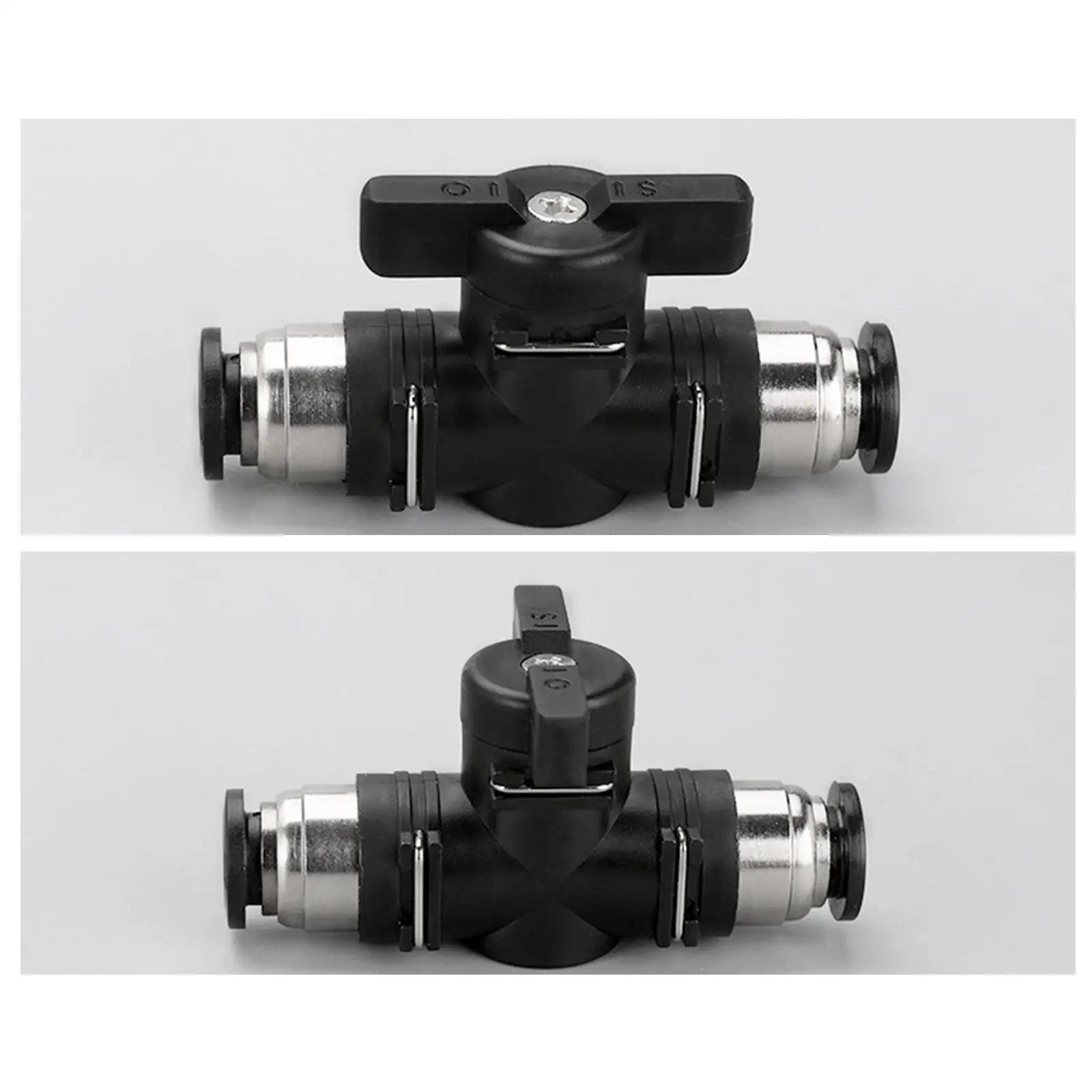 Ball Valve PVC Material Air Flow Control Pneumatic Push to Connect Fitting Hose Connector for Industrial Supply