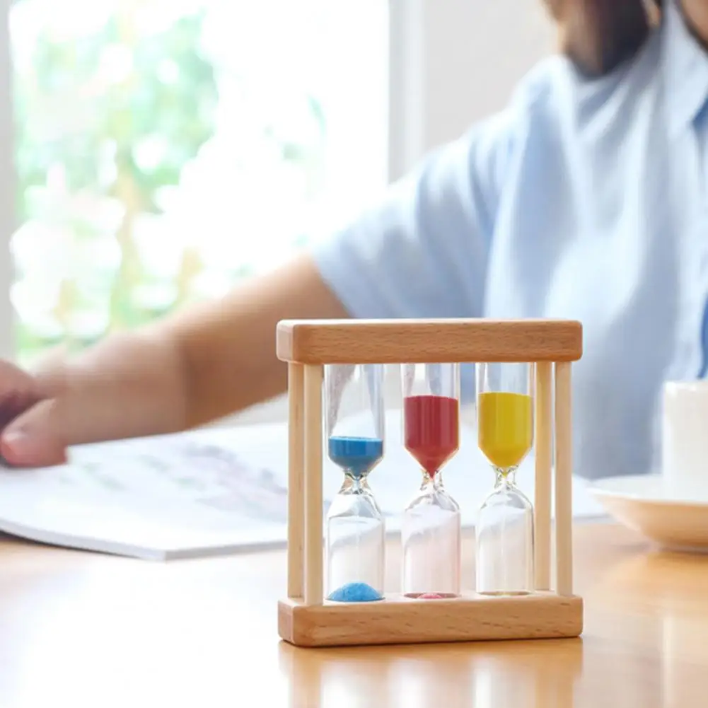 Sand Timer Set 1Min 3Min 5Min Hourglass 3-in-1 Desktop Sand Clock For Cooking Classroom Exercise Home Office Decor