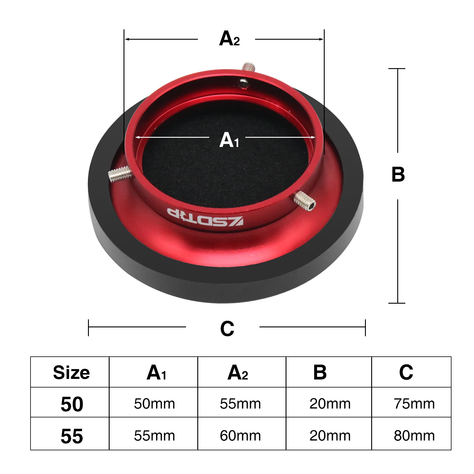 ZS Racing 50/55mm Air Filter Cup Velocity StacksVelocity Adjustable Carburetor Air Funnel Trumpet