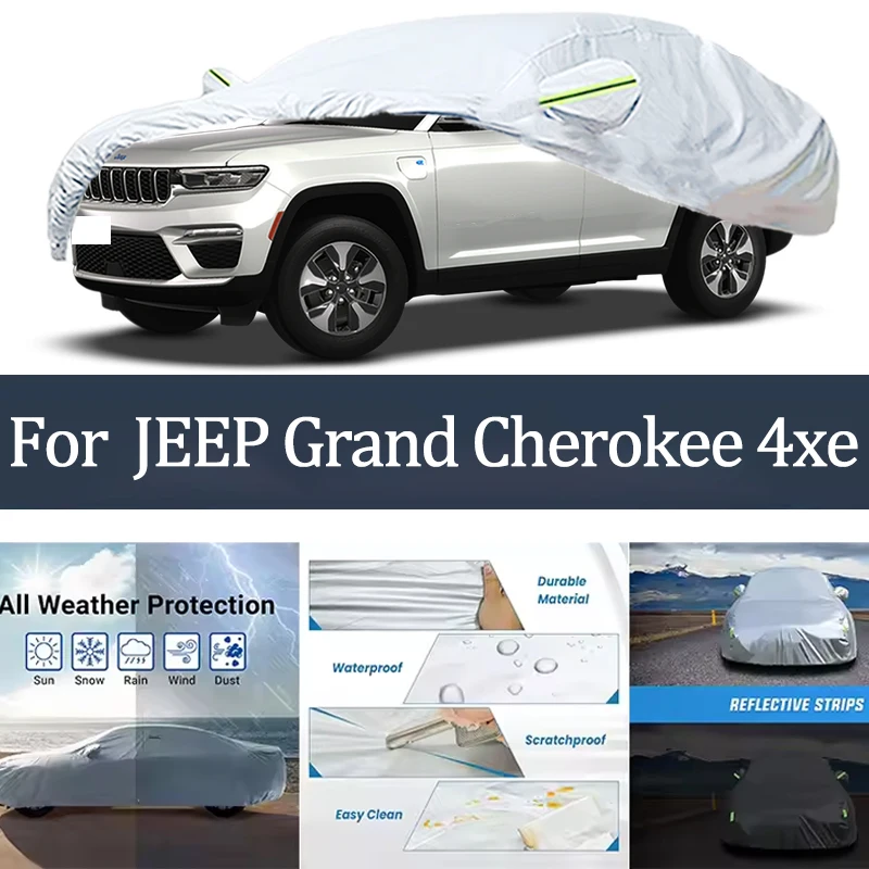 

For JEEP Grand Cherokee 4xe Car Cover Outdoor Protection Covers Snow Sunshade Waterproof Dustproof Car Accessories Auto
